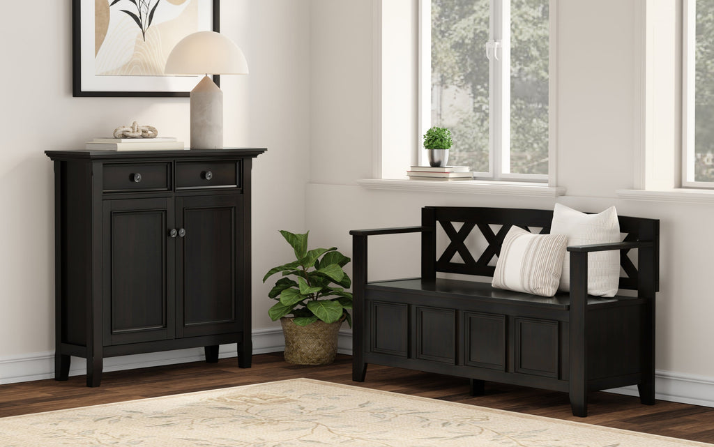 Amherst 48-inch Storage Bench and 36-inch Cabinet