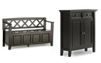 Amherst 48-inch Storage Bench and 36-inch Cabinet