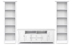 Amherst 72 inch TV Stand with 24 inch 5 Shelf Bookcases (Set of 3)