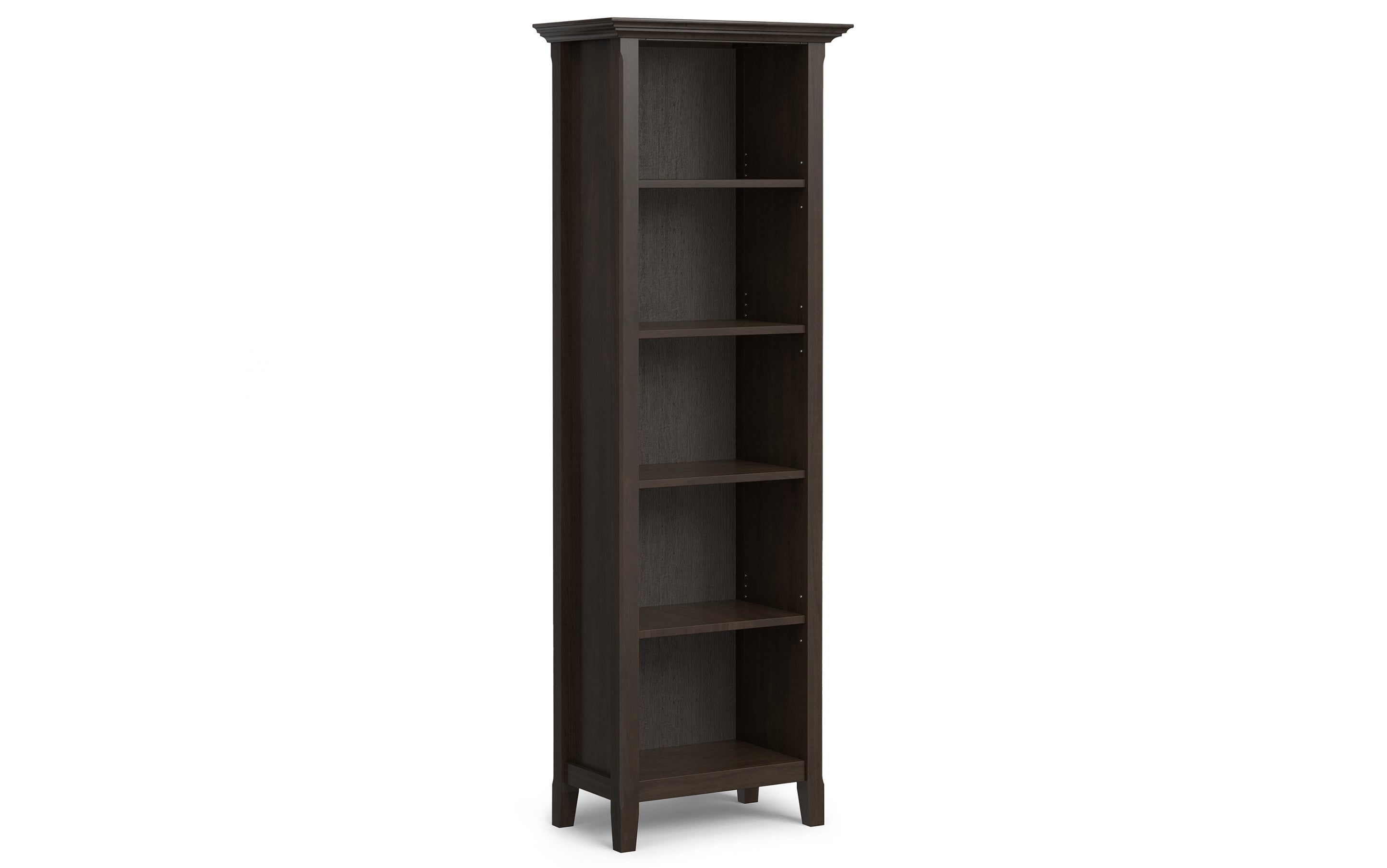 Amherst 72 inch Low TV Stand with 24 inch 5 Shelf Bookcases (Set of 3)