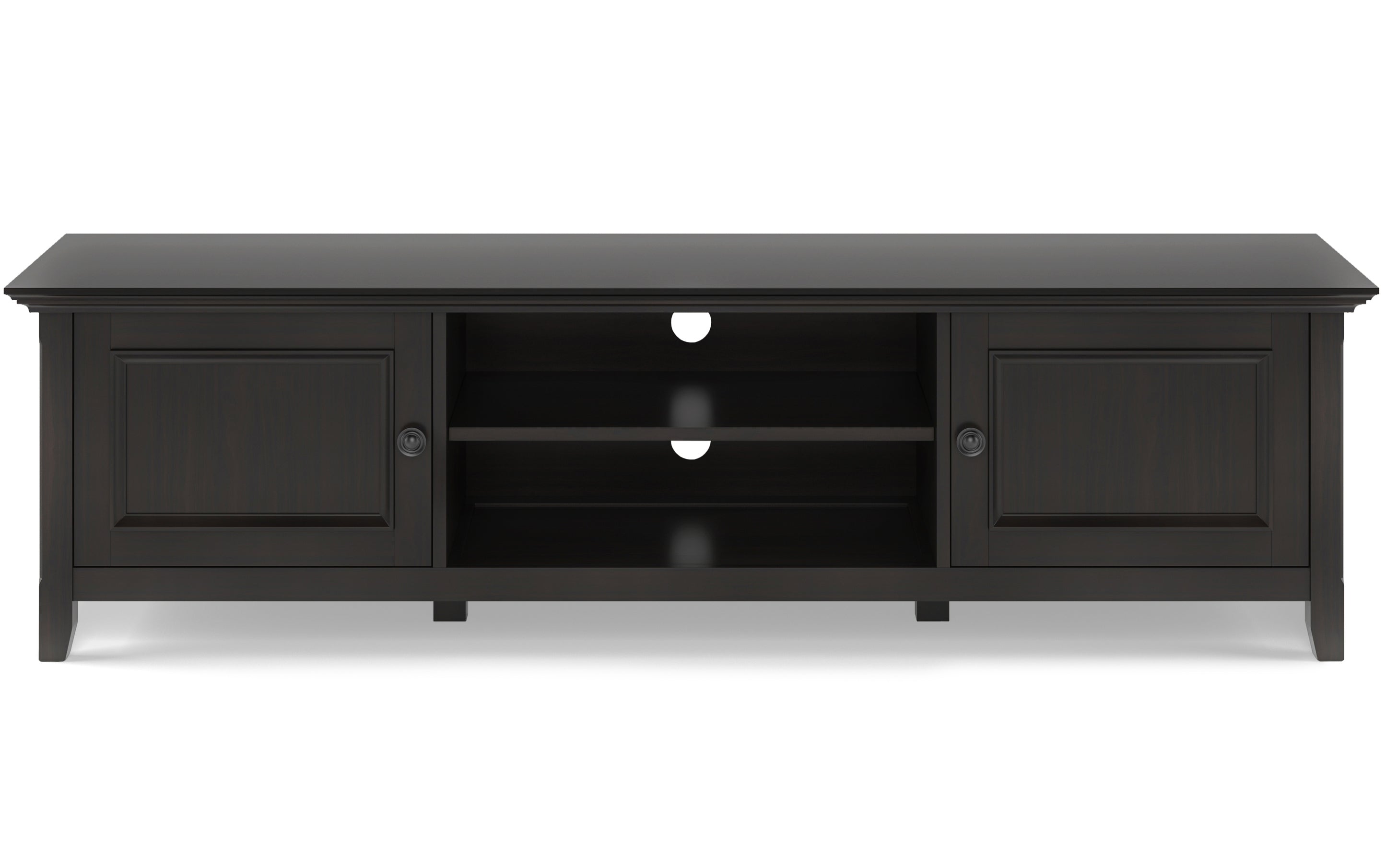 Amherst 72 inch Low TV Stand with 24 inch 5 Shelf Bookcases (Set of 3)