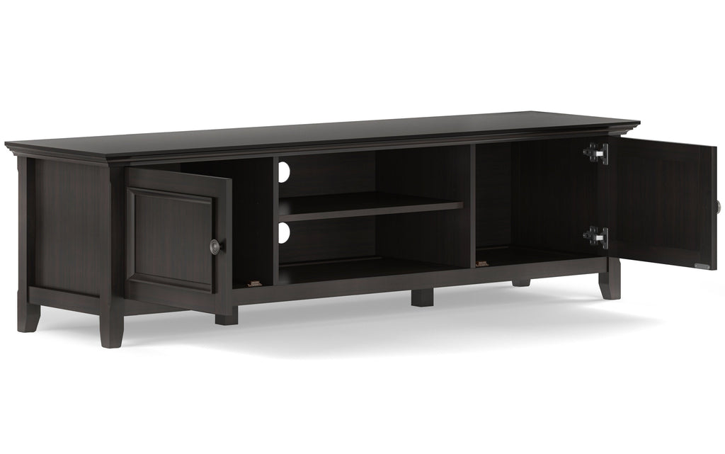 Amherst 72 inch Low TV Stand with 24 inch 5 Shelf Bookcases (Set of 3)