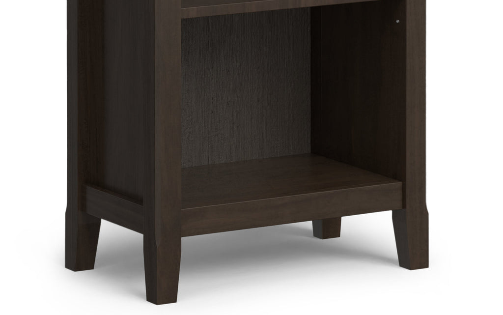 Amherst 72 inch Low TV Stand with 24 inch 5 Shelf Bookcases (Set of 3)