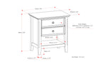 Amherst 24 inch Bedside Table (Set of 2)
