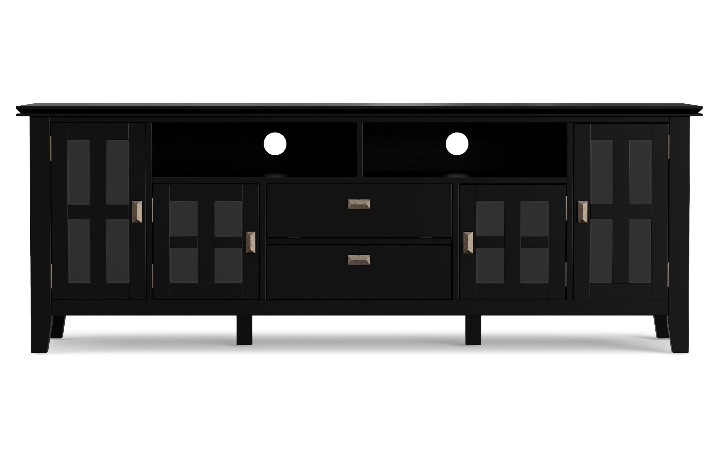 Artisan 72 inch TV Stand with 26 inch 5 Shelf Bookcases (Set of 3)
