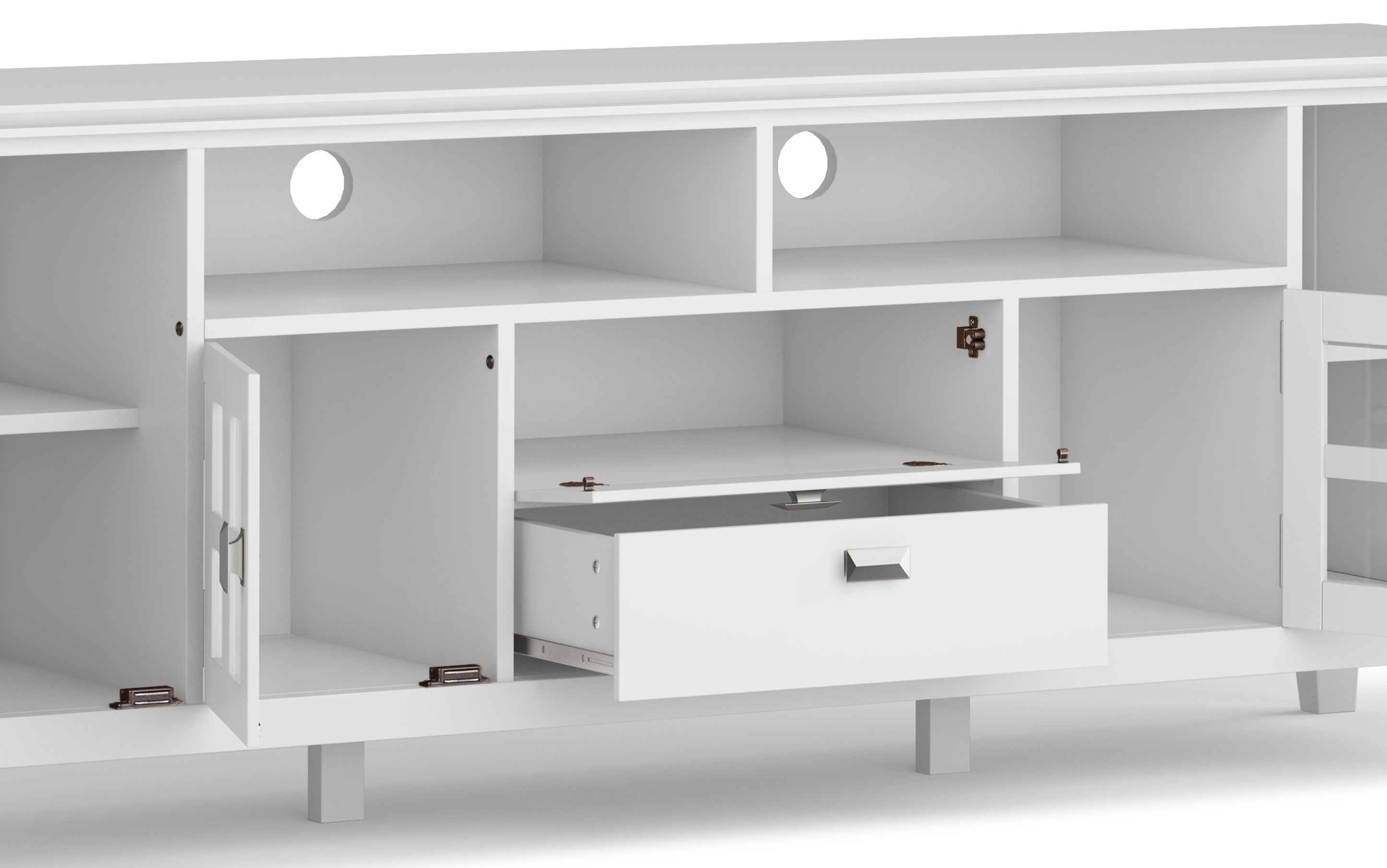 Artisan 72 inch TV Stand with 26 inch 5 Shelf Bookcases (Set of 3)