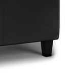 Avalon Ottoman with lift up lids in Vegan Leather