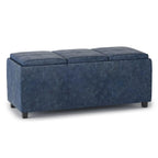 Avalon 3 Trays Ottoman in Vegan Leather