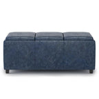 Avalon 3 Trays Ottoman in Vegan Leather