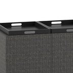 Avalon 3 Trays Ottoman in Tweed