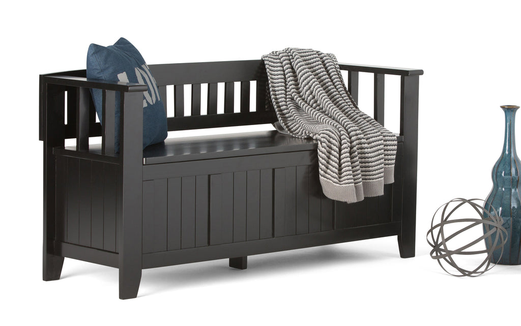 Acadian Entryway Storage Bench