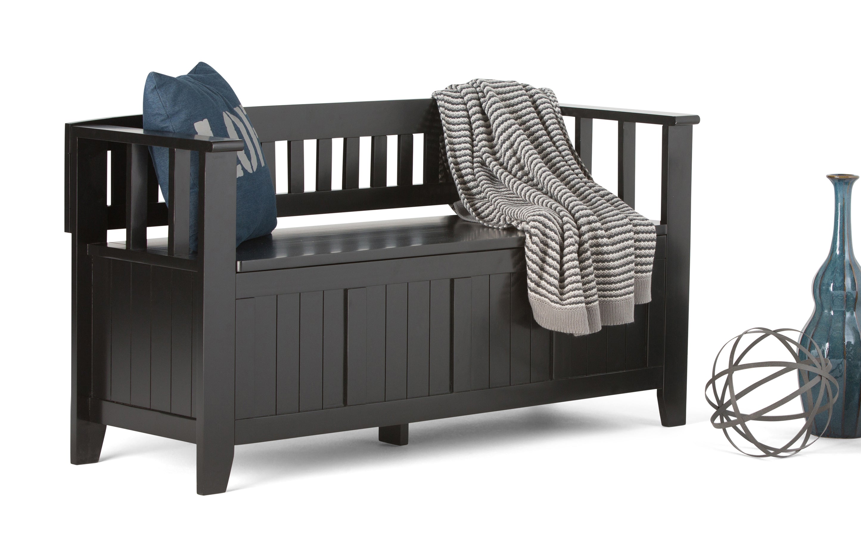 Acadian Entryway Storage Bench