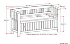 Acadian Entryway Storage Bench