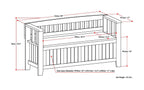 Acadian Entryway Storage Bench