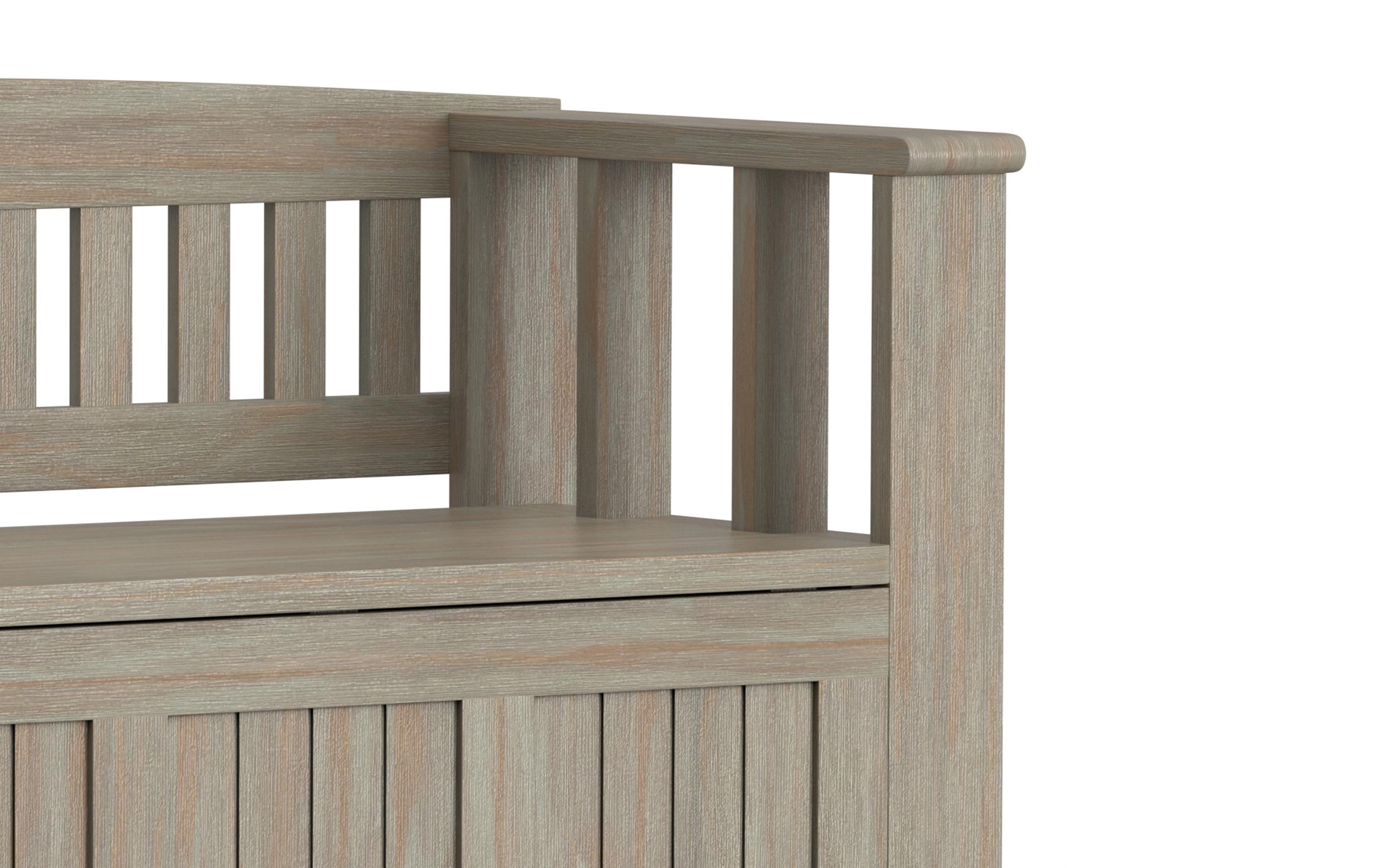 Acadian Entryway Storage Bench