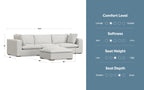 Jasmine 3 Seater Sofa and Ottoman