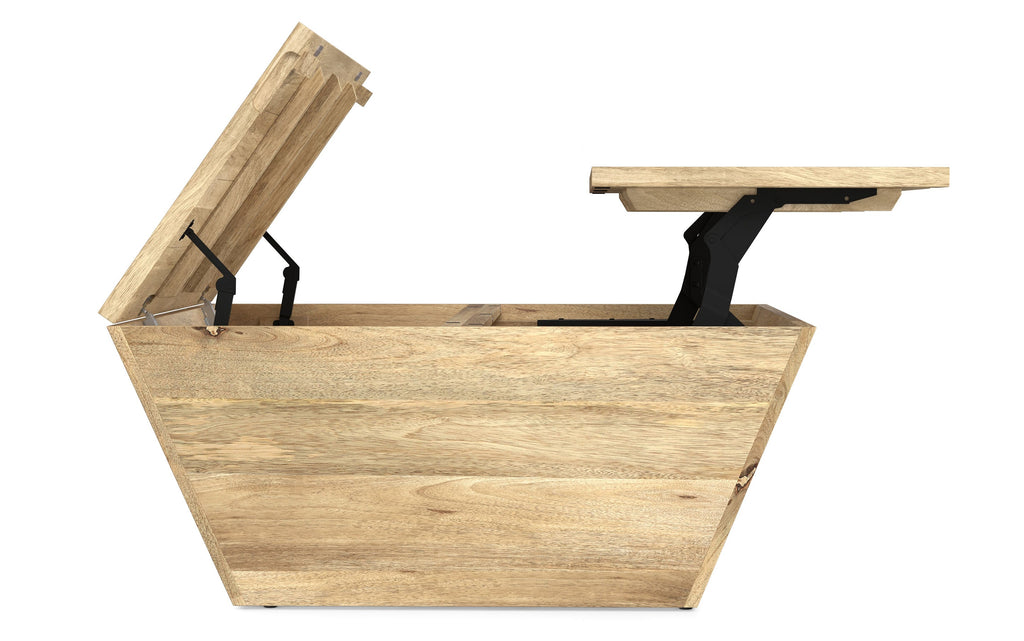 Abba 36 inch Square Lift Top Coffee Table