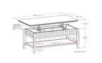 Acadian Lift Top Coffee Table
