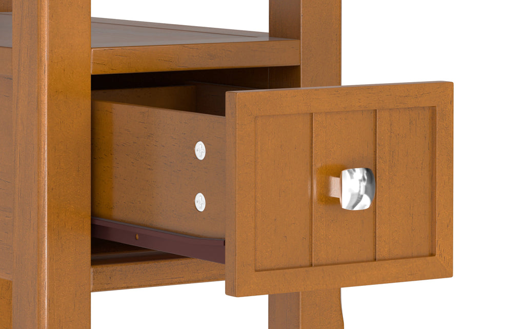 Acadian Narrow Side Table with Drawer