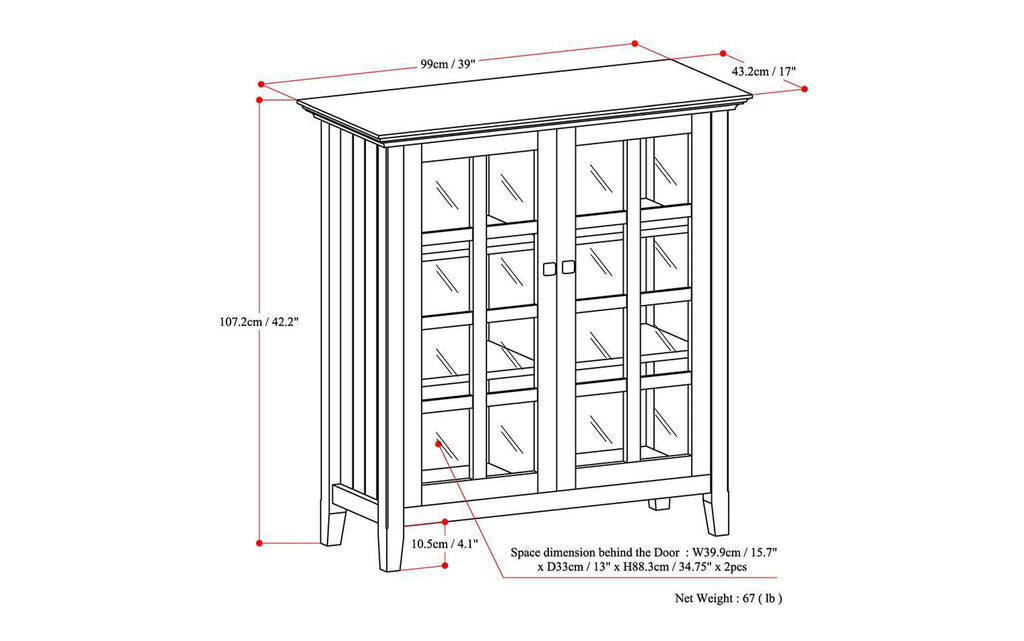 Acadian Medium Storage Cabinet