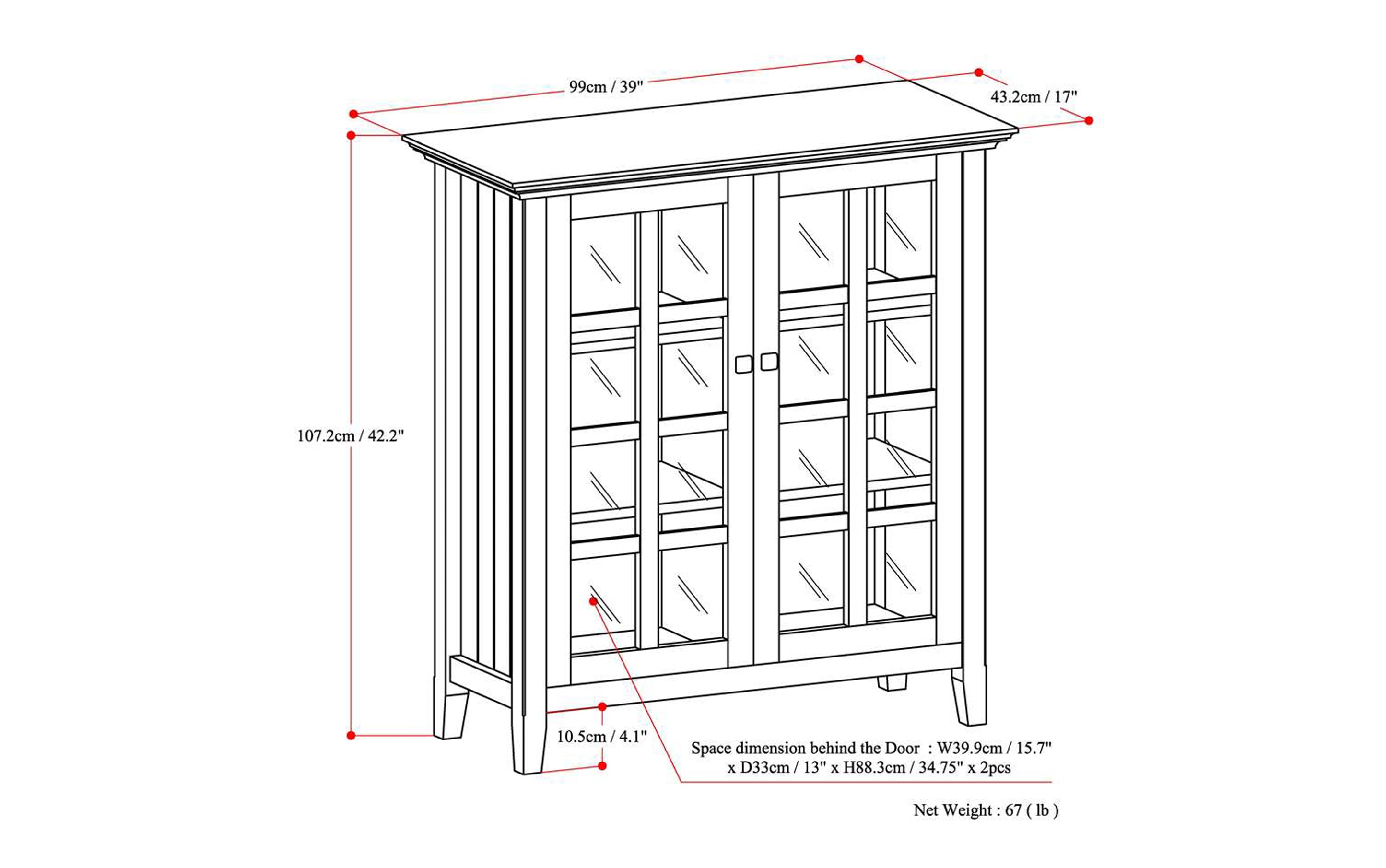 Acadian Medium Storage Cabinet