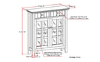 Acadian Entryway Storage Cabinet