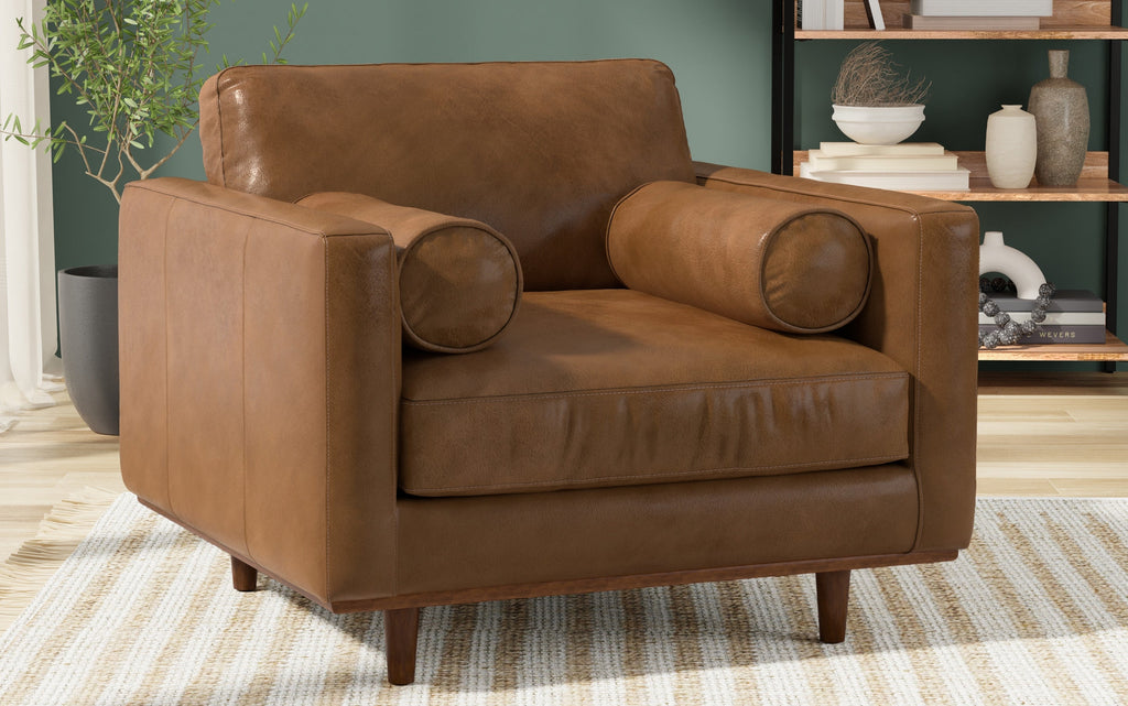 Morrison Arm Chair in Genuine Leather