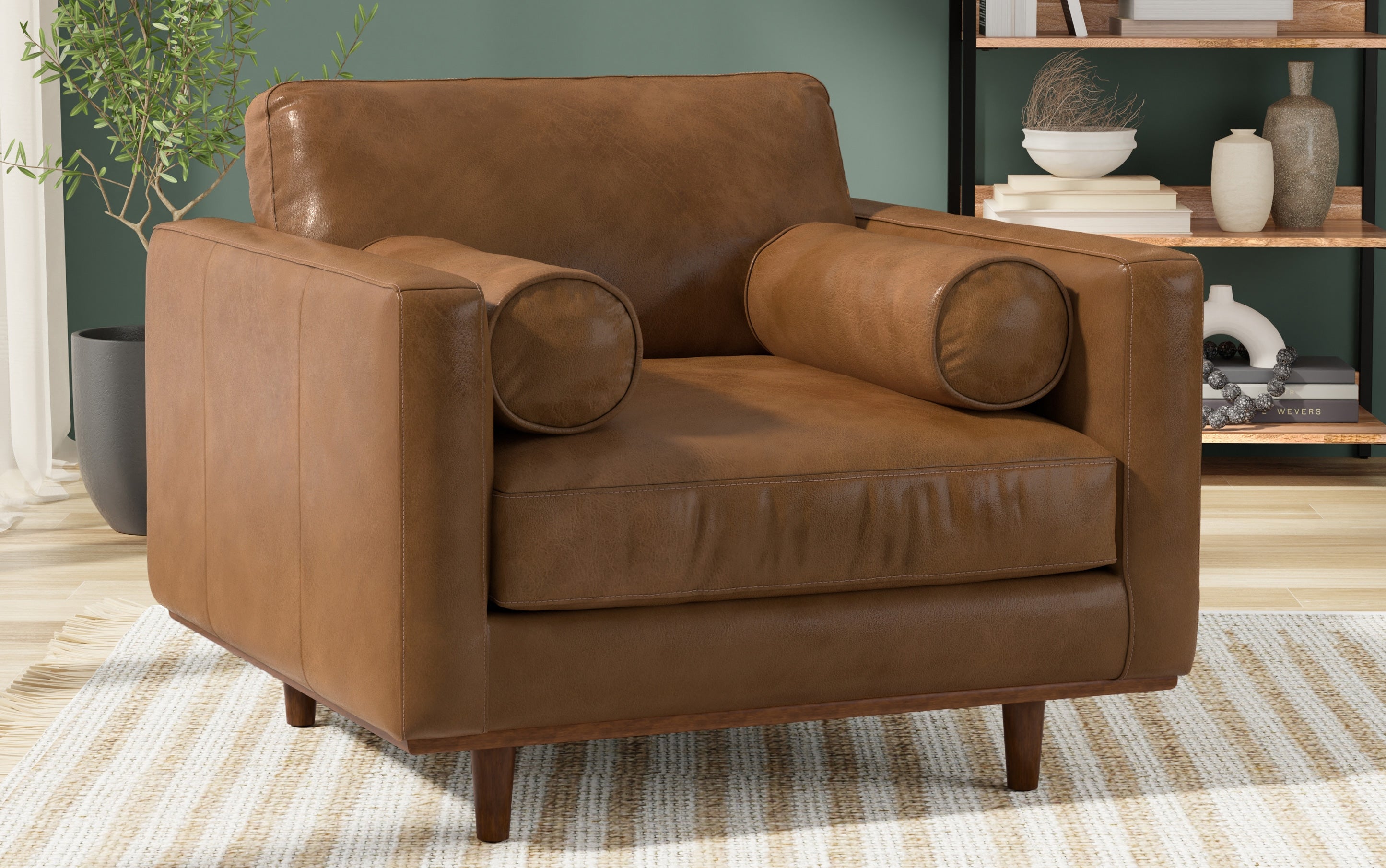 Morrison Arm Chair in Genuine Leather