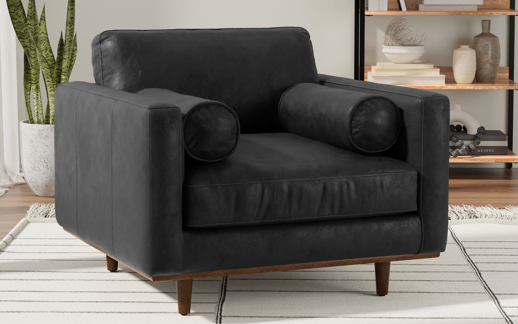 Morrison Arm Chair in Genuine Leather