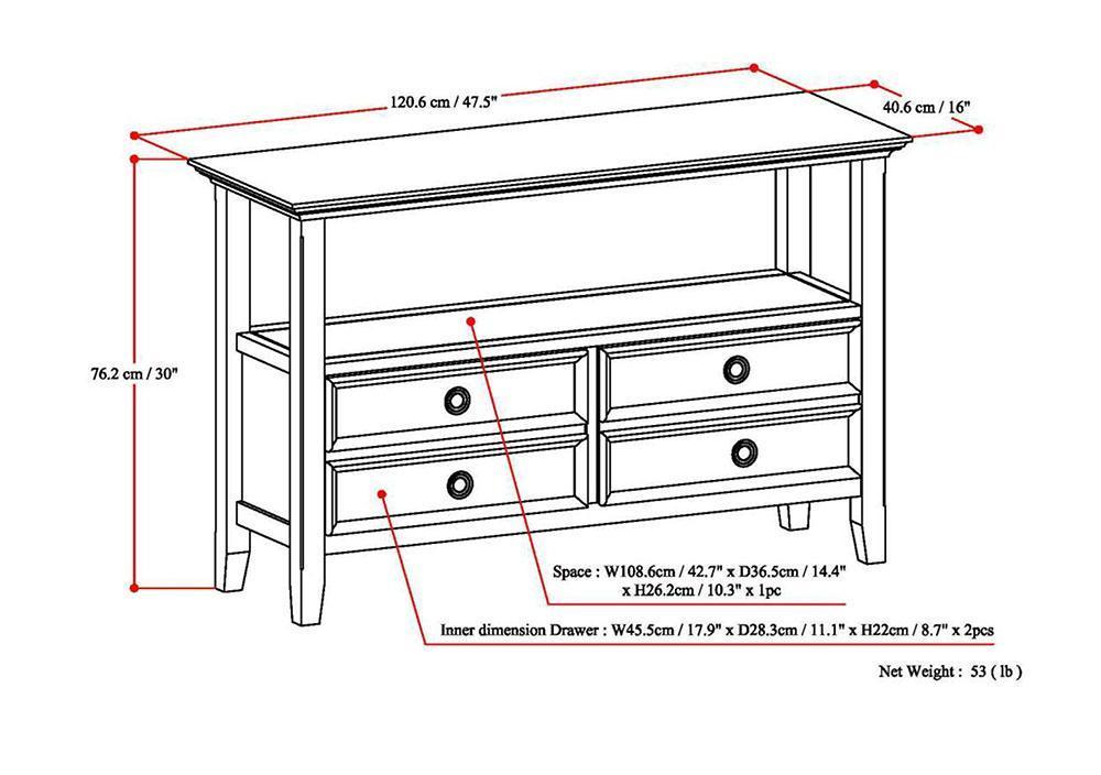 Amherst Console Sofa Table