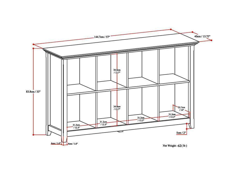Amherst 8 Cube Console Table