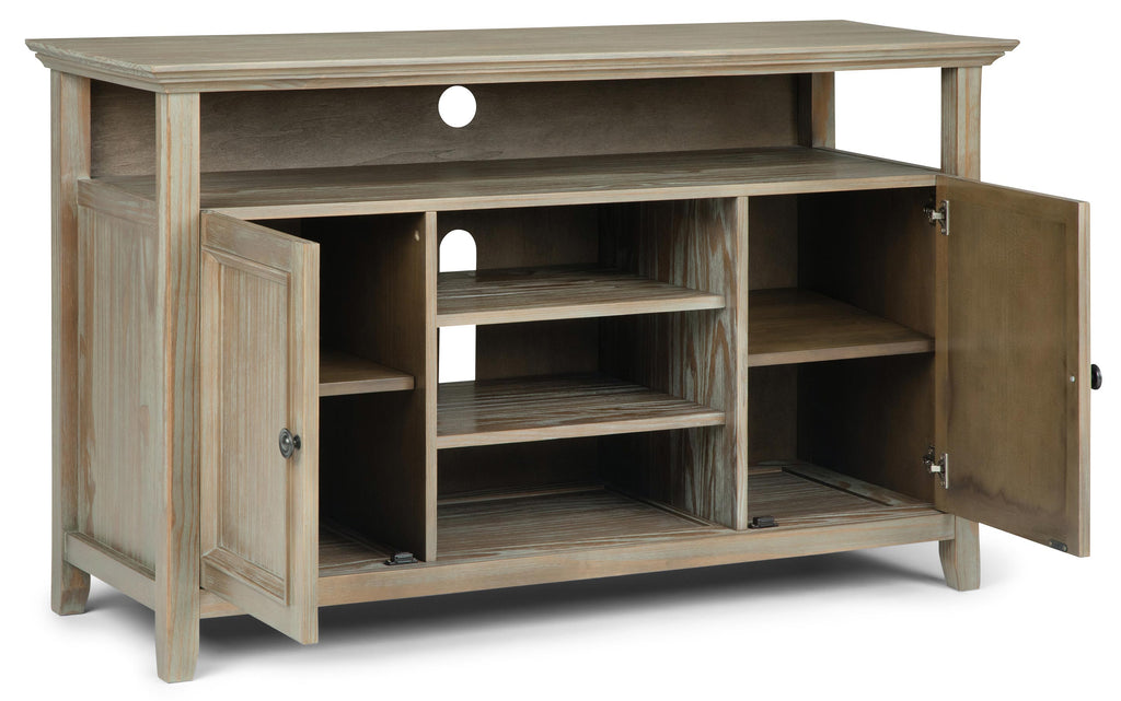 Amherst 54 inch TV Media Stand in Distressed Grey
