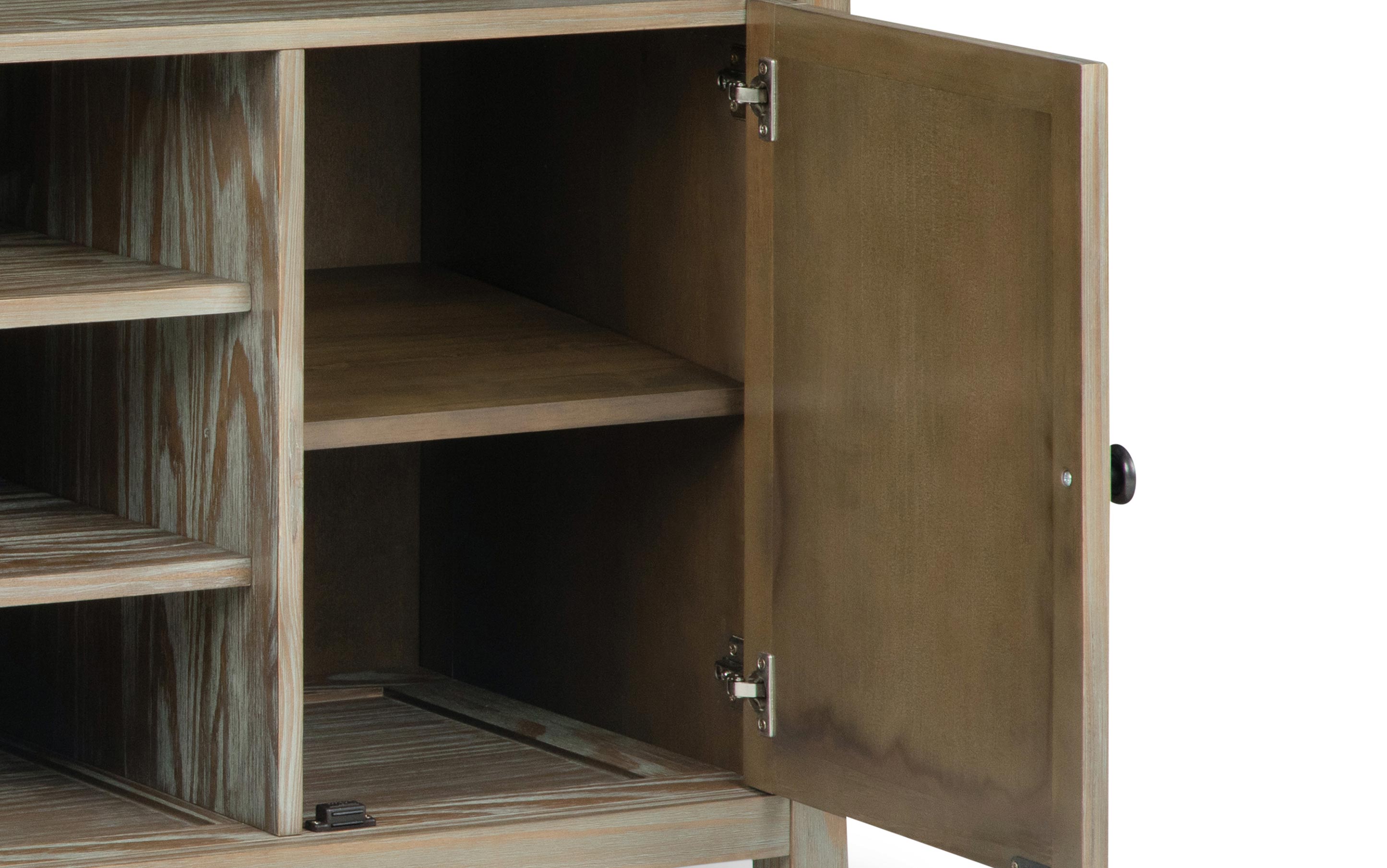 Amherst 54 inch TV Media Stand in Distressed Grey