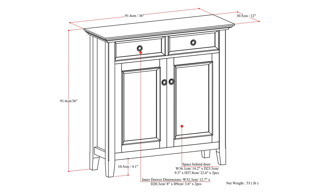 Amherst Entryway Storage Cabinet