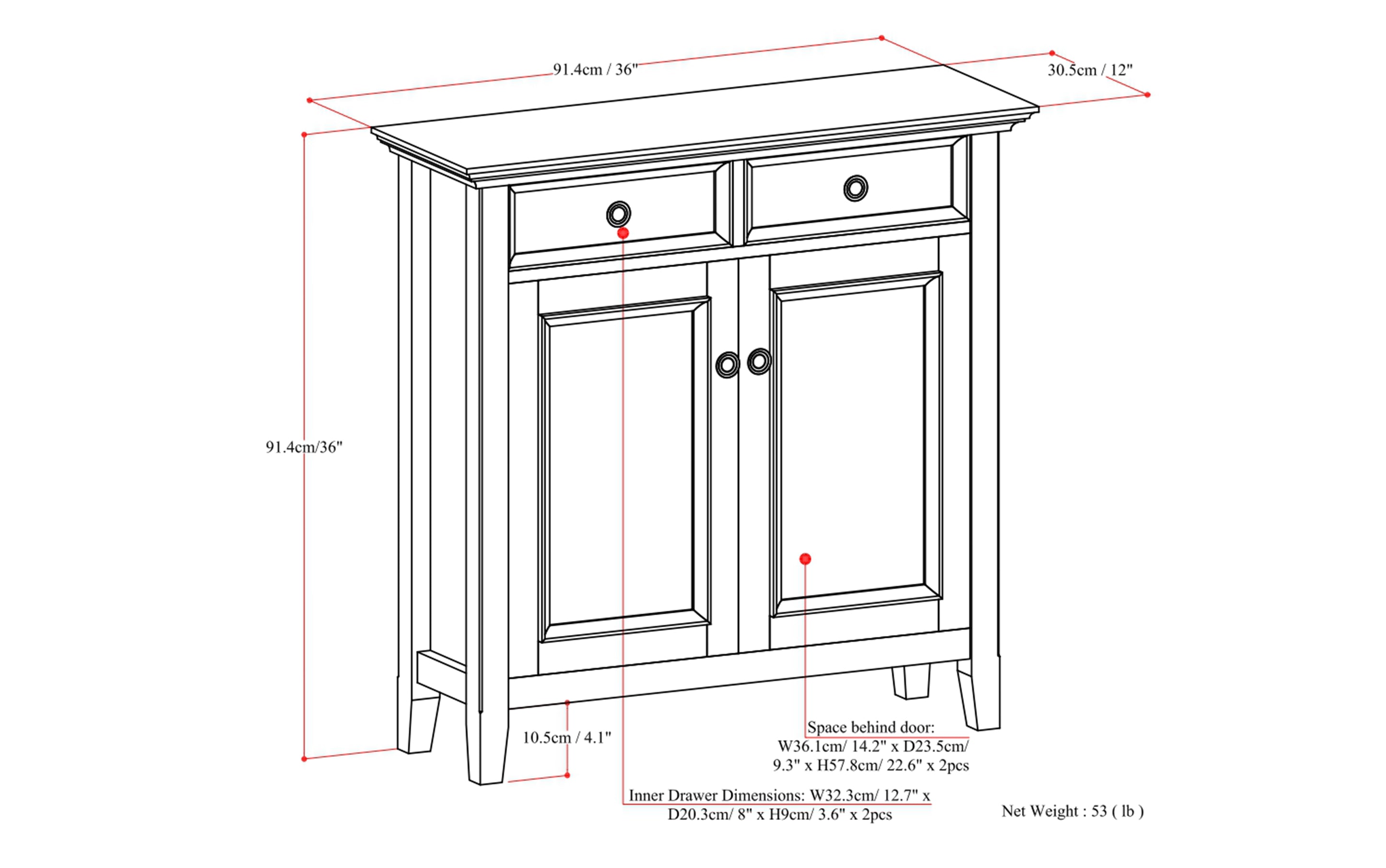 Amherst Entryway Storage Cabinet