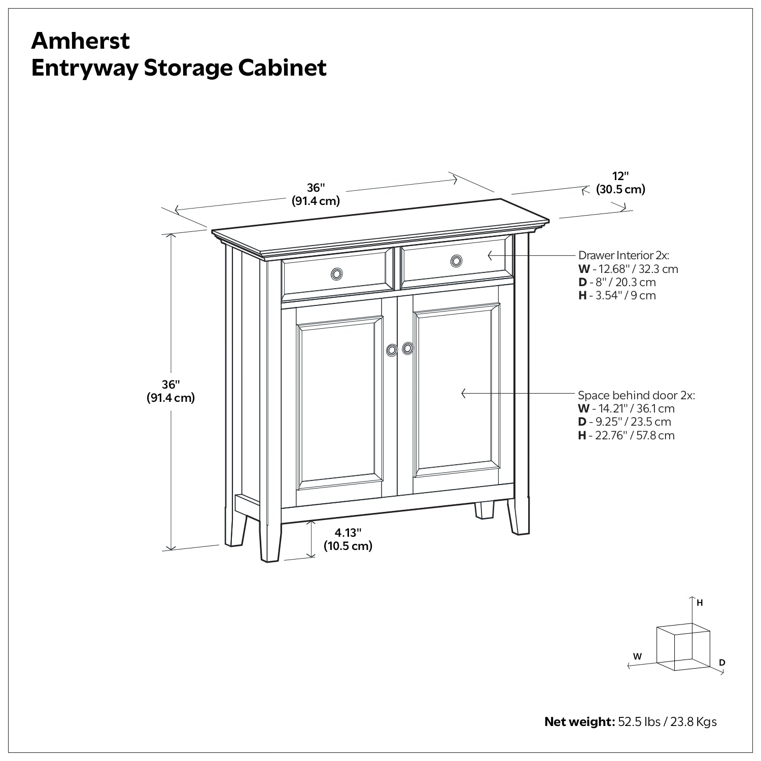 Amherst Entryway Storage Cabinet