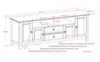 Amherst 72 inch Wide TV Media Stand