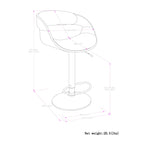 Archer Bentwood Adjustable Bar Stool