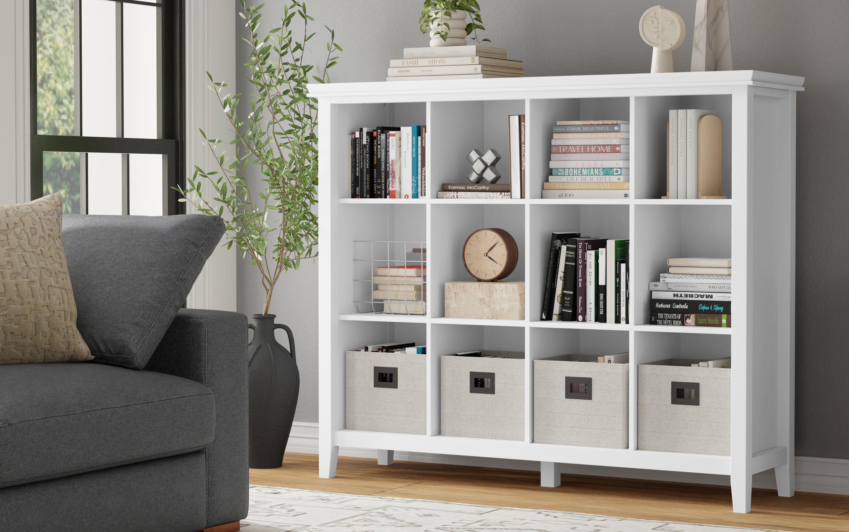 Artisan 12 Cube Bookcase in White