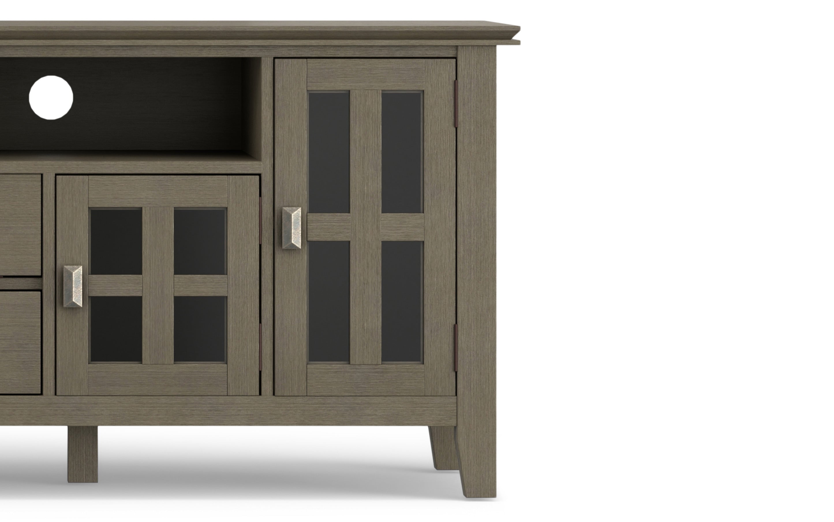 Artisan 72 inch TV Media Stand in Farmhouse Grey