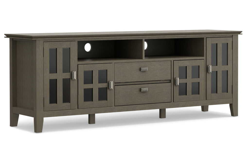 Artisan 72 inch TV Media Stand in Farmhouse Grey
