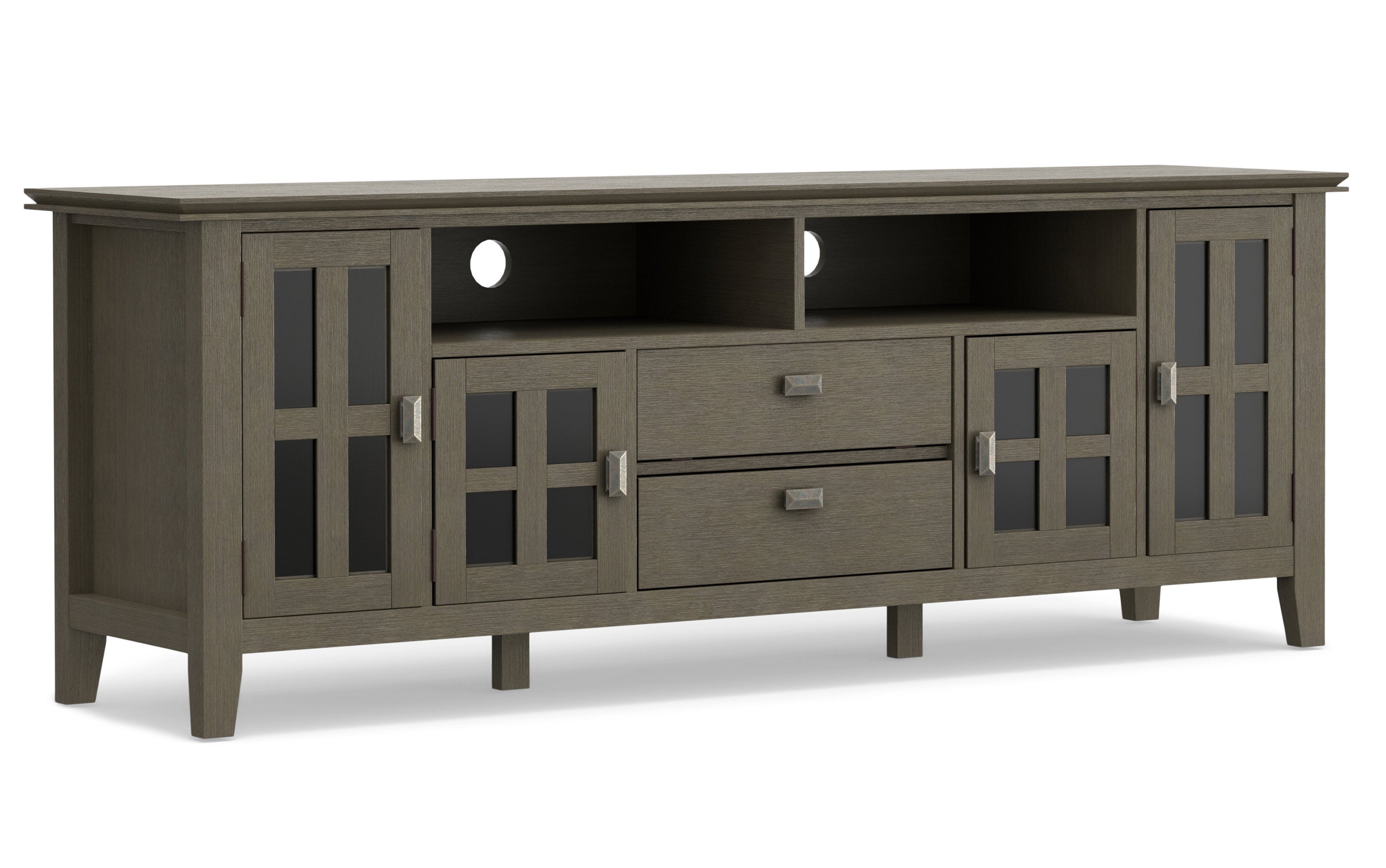 Artisan 72 inch TV Media Stand in Farmhouse Grey