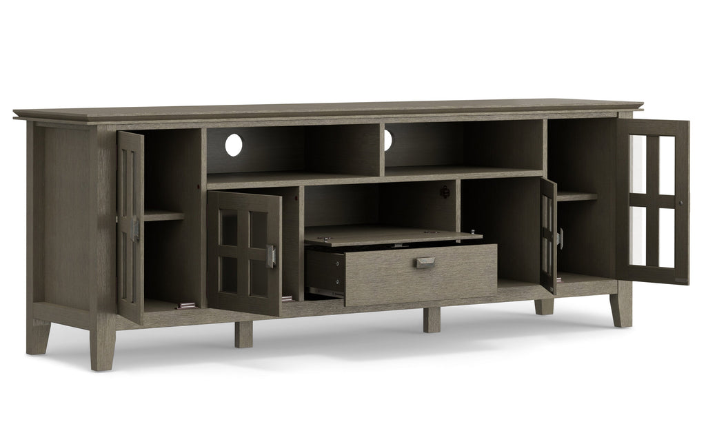 Artisan 72 inch TV Media Stand in Farmhouse Grey