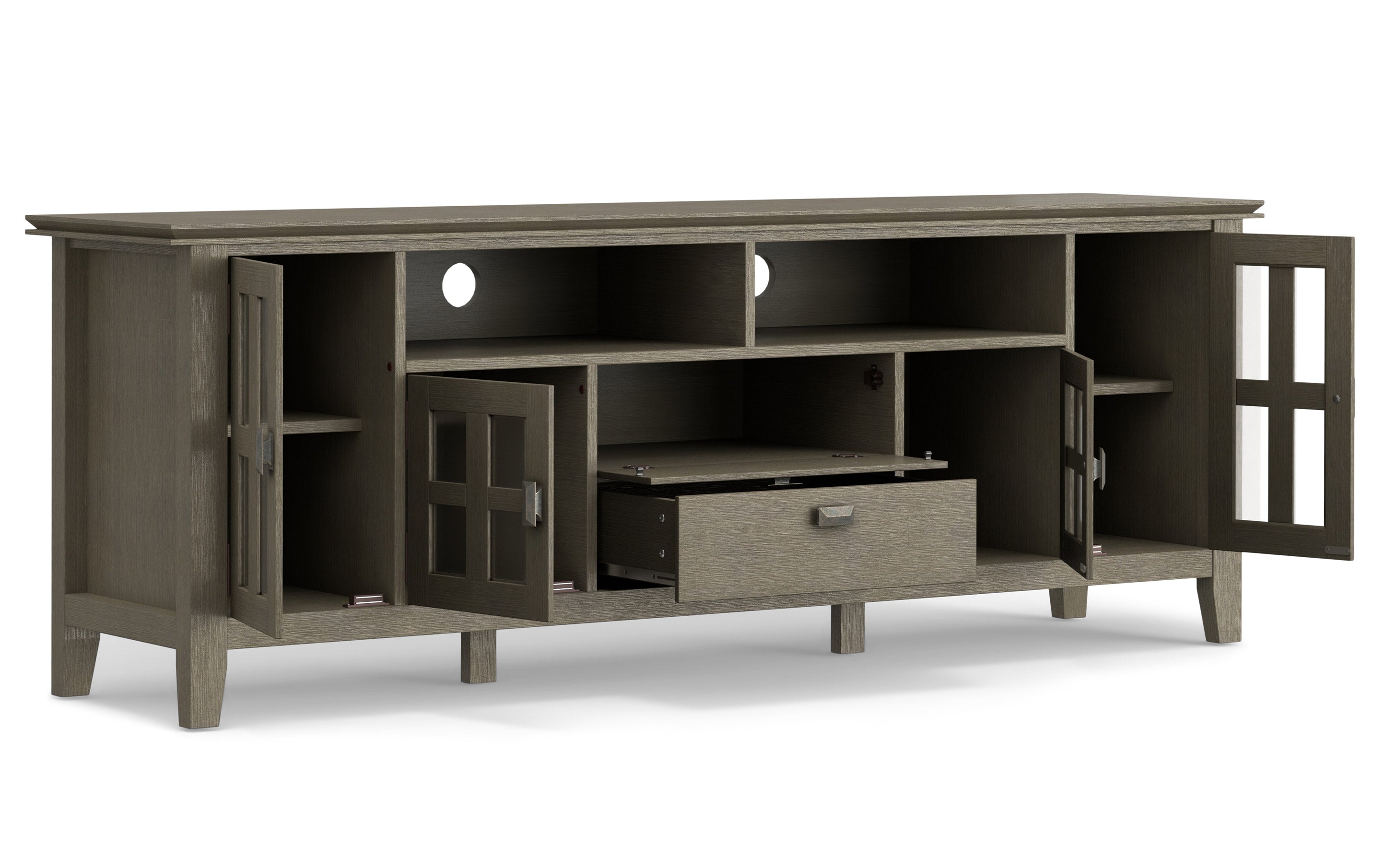 Artisan 72 inch TV Media Stand in Farmhouse Grey