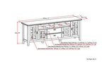 Artisan 72 inch TV Media Stand in Farmhouse Grey