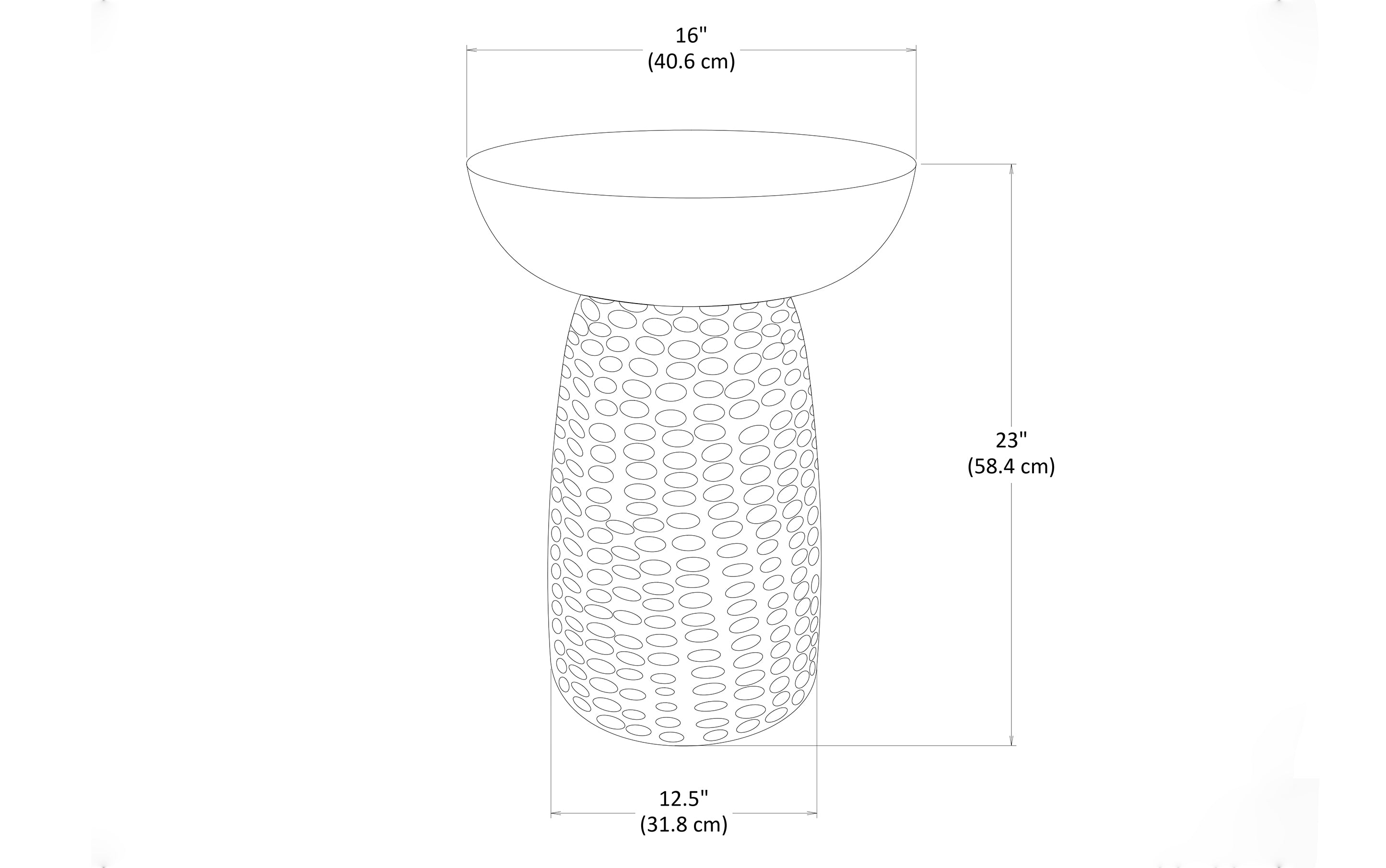 Boyd 16 inch Accent Table