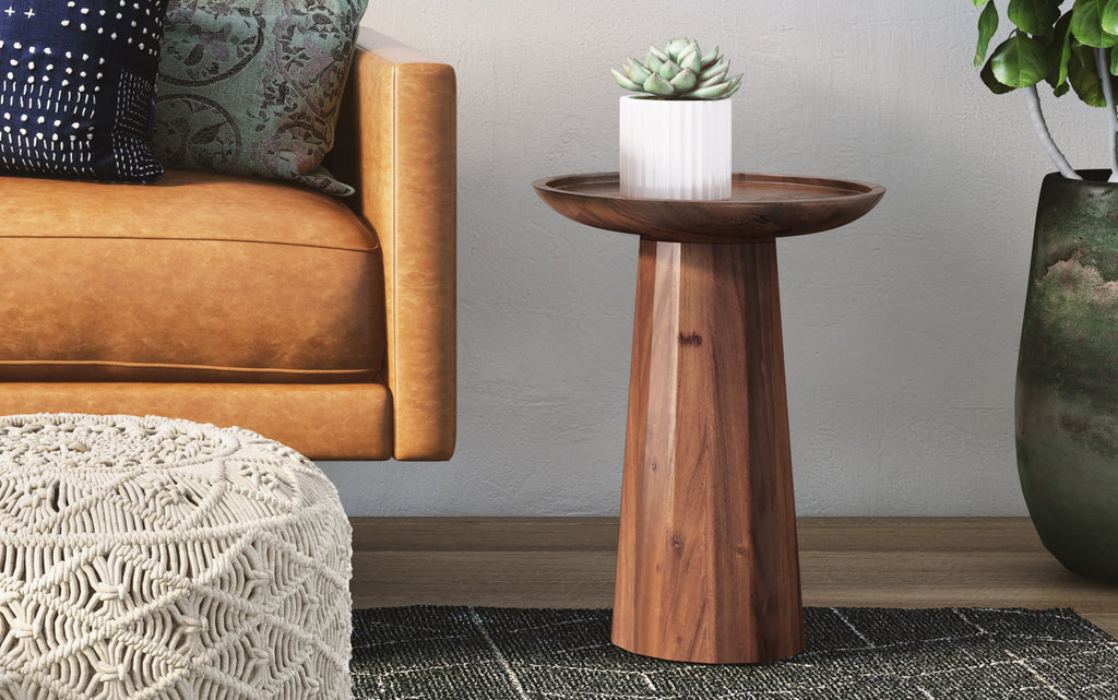 Dayton Wooden Accent Table in Mango