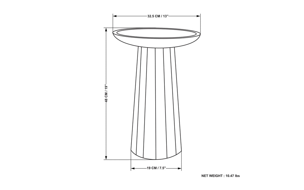 Dayton Wooden Accent Table in Mango