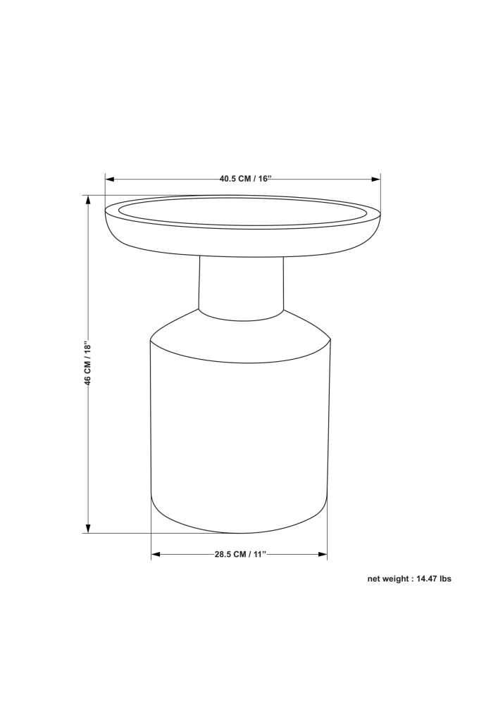 Haynes Wooden Accent Table in Mango