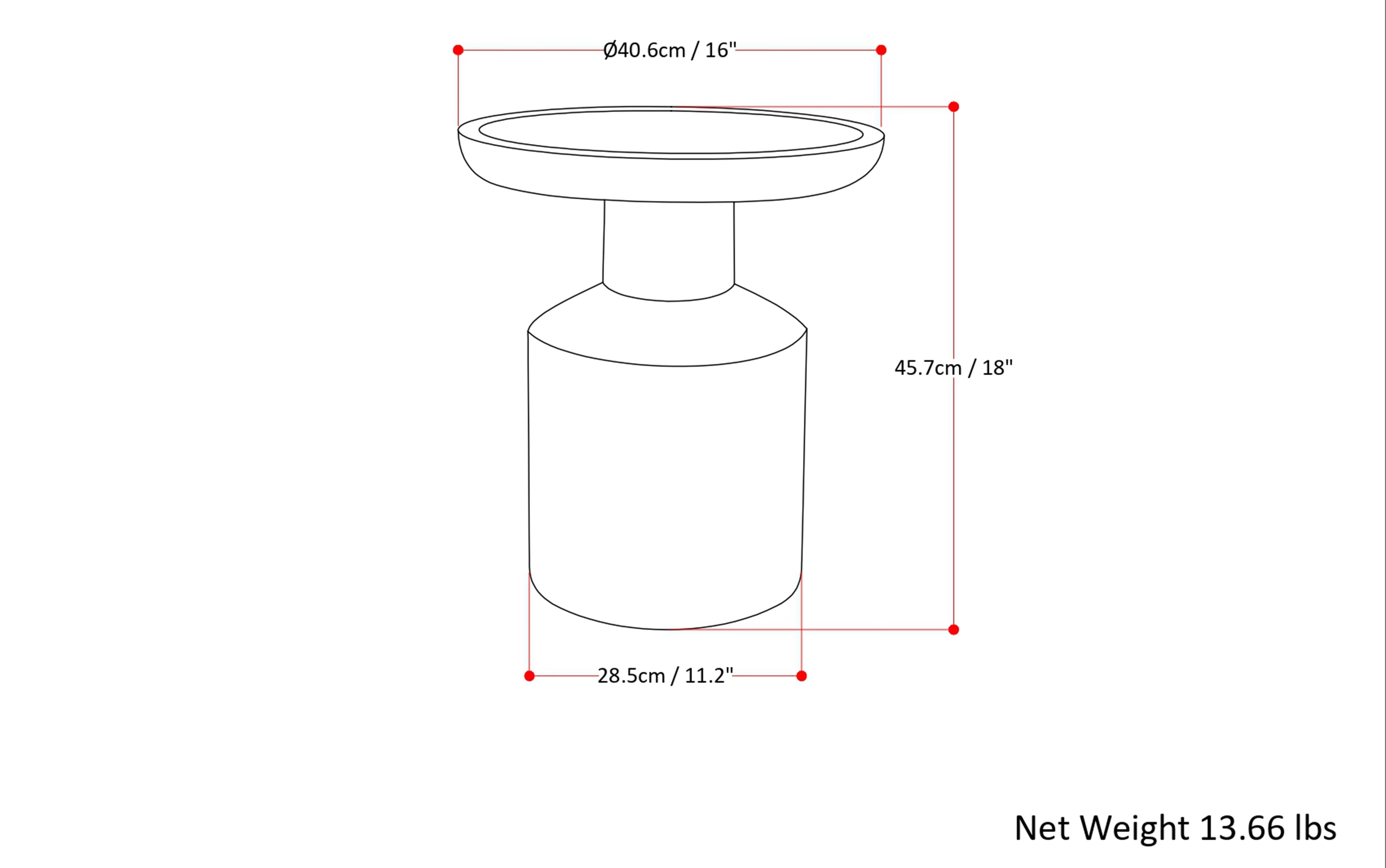 Haynes Wooden Accent Table in Mango